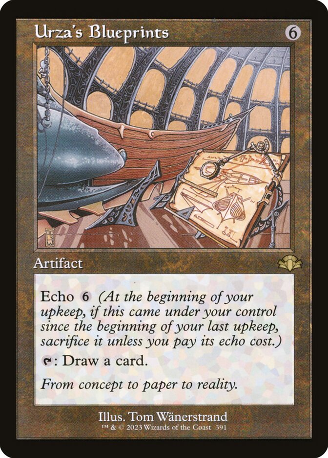 Urza's Blueprints 391/261 (Dominaria Remastered)  - Retro Foil | Good Games Morley