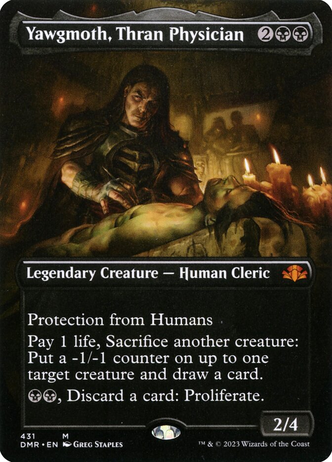 Yawgmoth, Thran Physician 431/261 (Dominaria Remastered)  - Borderless | Good Games Morley