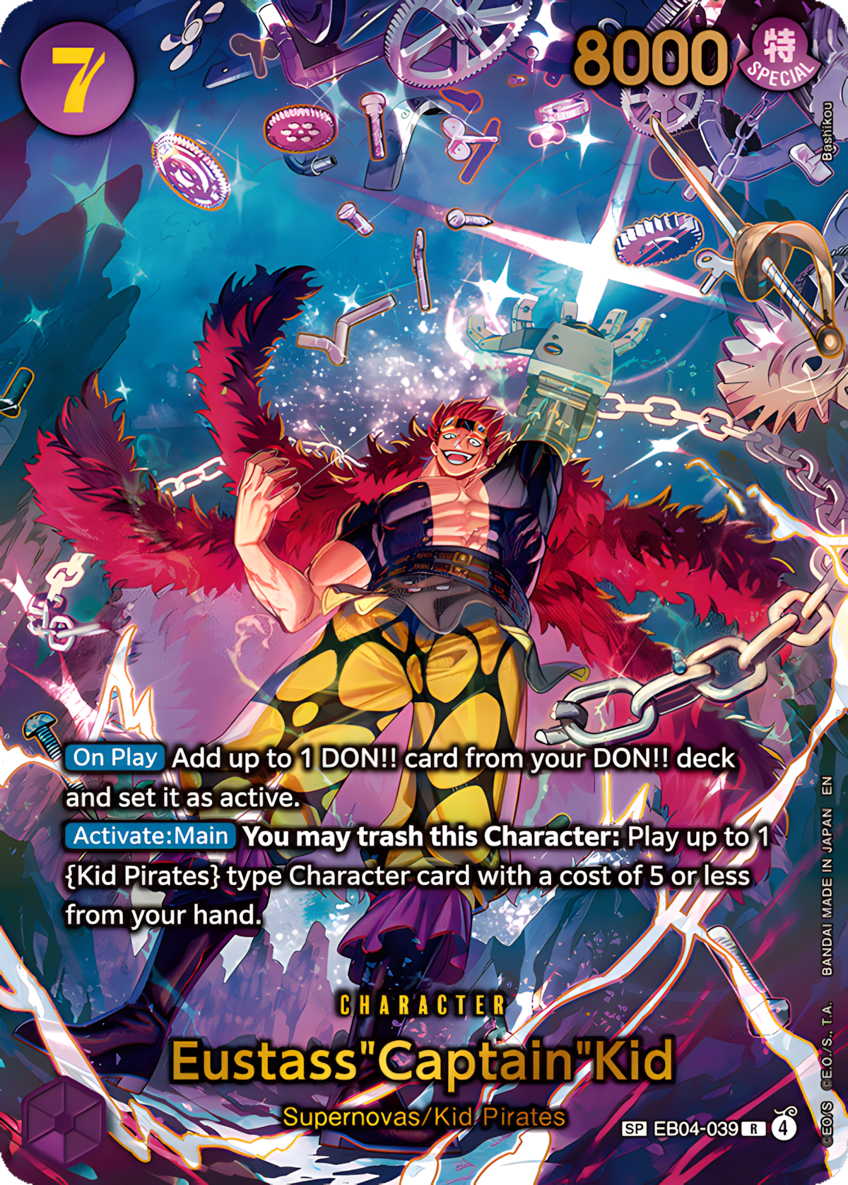 Eustass"Captain"Kid EB04-039 (The Azure Sea's Seven)  - Special Rare | Good Games Morley