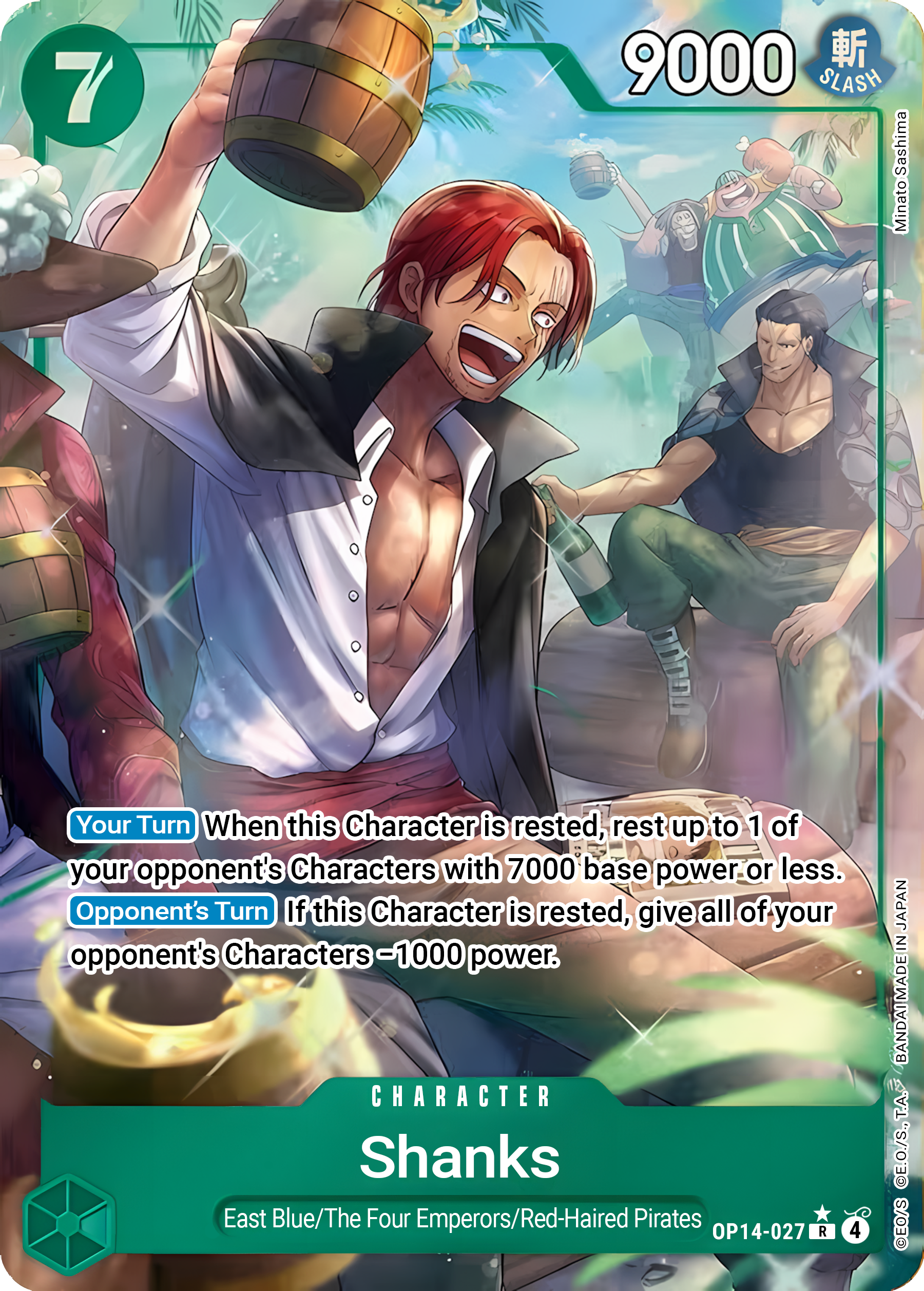 Shanks OP14-027 (The Azure Sea's Seven)  - Alternate Art Foil | Good Games Morley