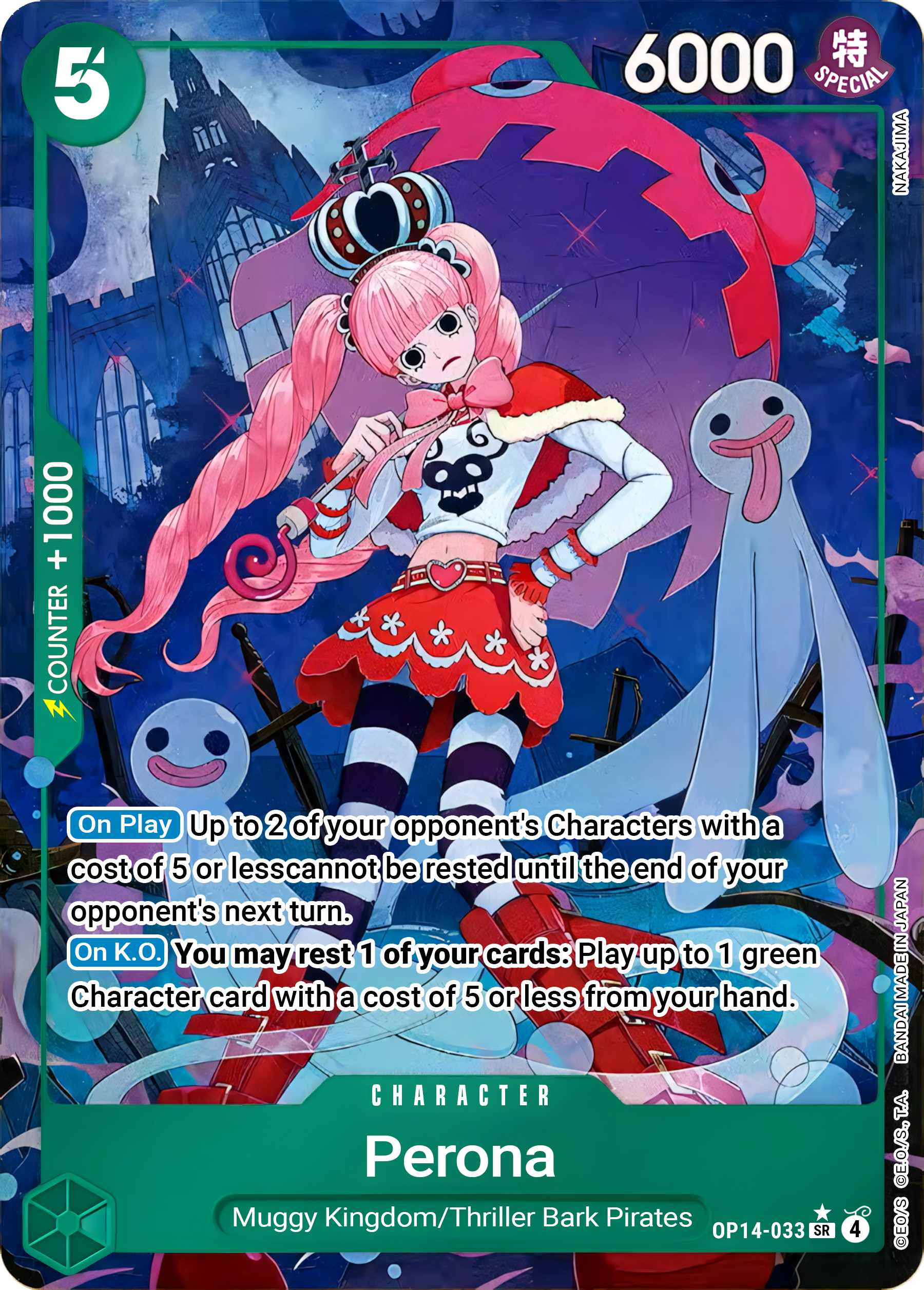 Perona OP14-033 (The Azure Sea's Seven)  - Alternate Art Foil | Good Games Morley