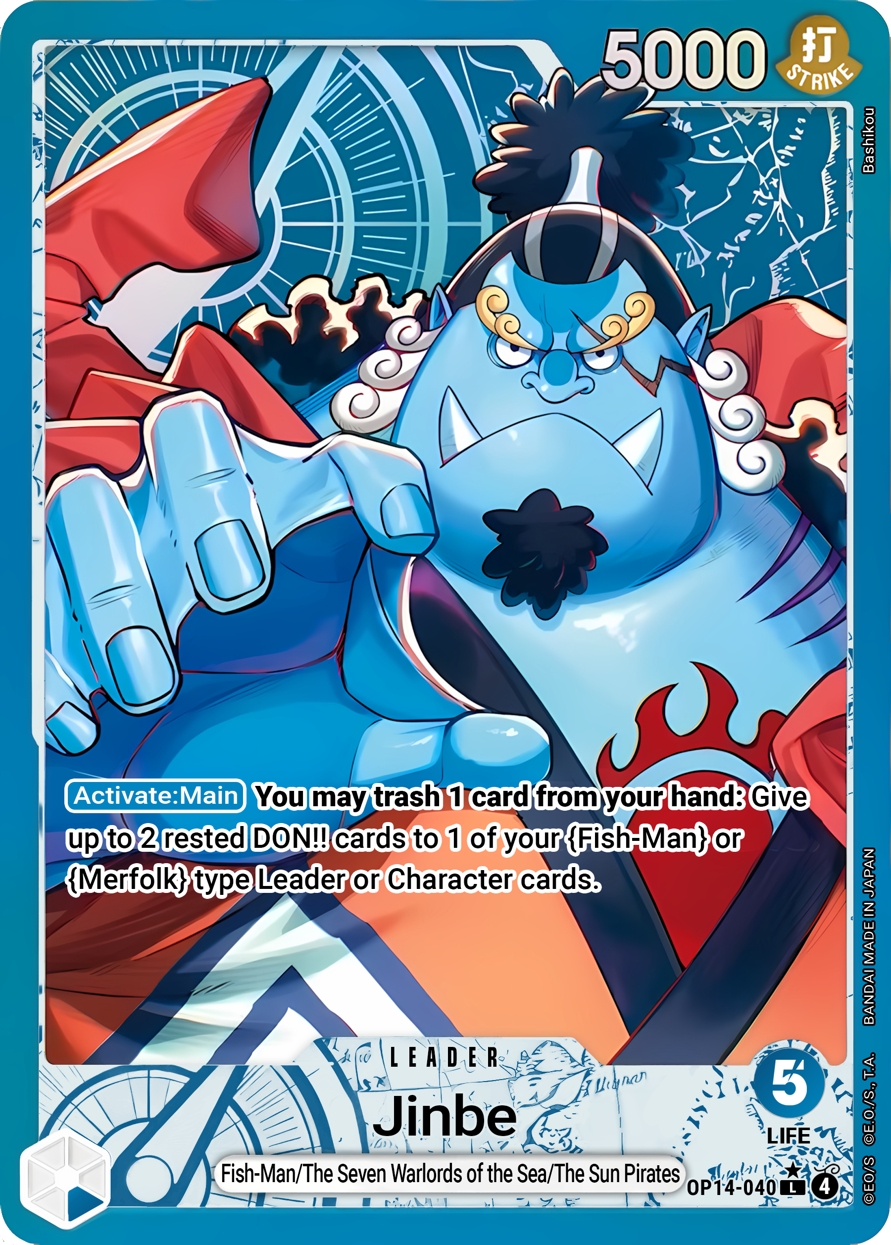 Jinbe OP14-040 (The Azure Sea's Seven)  - Alternate Art Foil | Good Games Morley