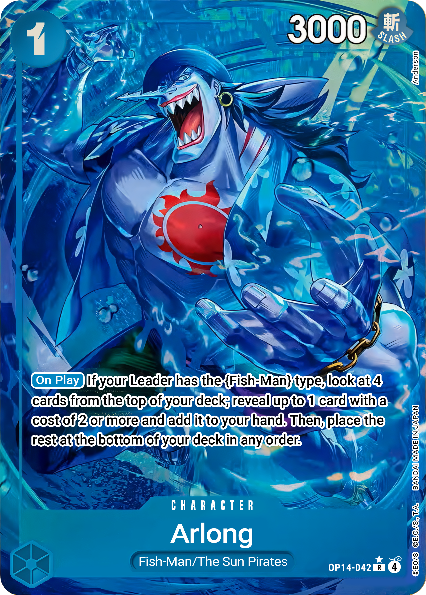 Arlong OP14-042 (The Azure Sea's Seven)  - Alternate Art Foil | Good Games Morley