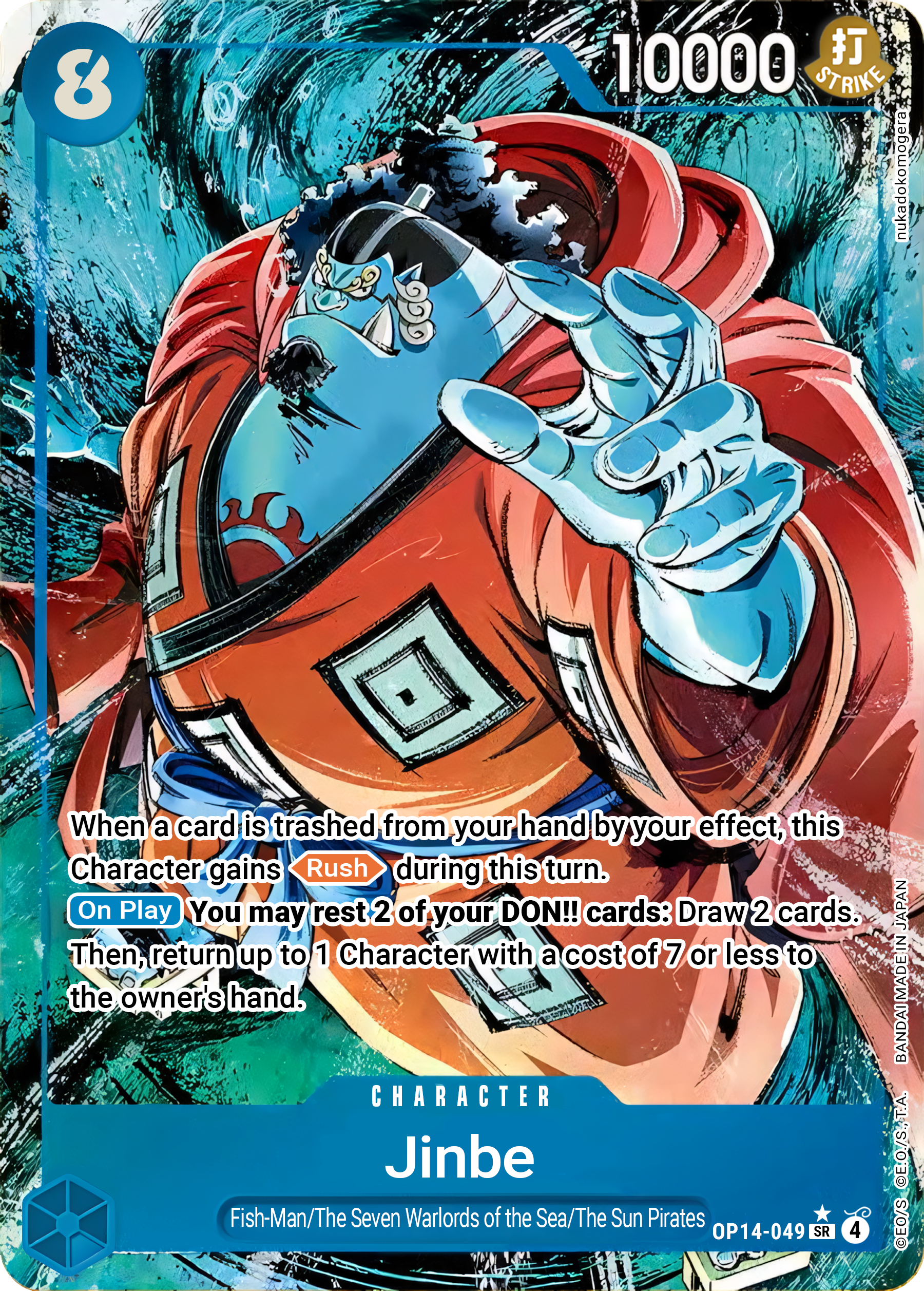 Jinbe OP14-049 (The Azure Sea's Seven)  - Alternate Art Foil | Good Games Morley