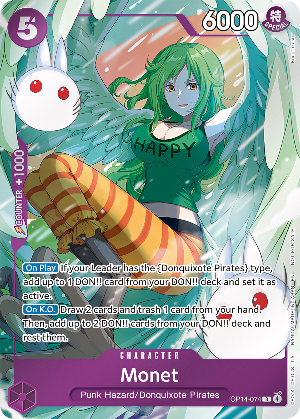 Monet OP14-074 (The Azure Sea's Seven)  - Extended Art Foil | Good Games Morley