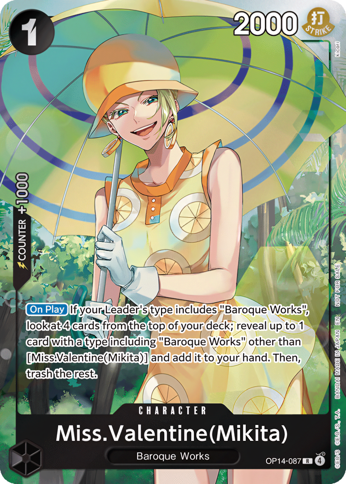 Miss. Valentine(Mikita) OP14-087 (The Azure Sea's Seven)  - Foil | Good Games Morley