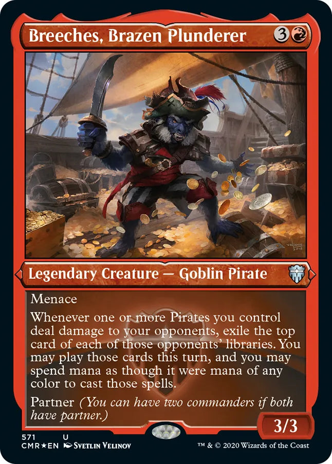 Breeches, Brazen Plunderer 571 (Commander Legends)  - Etched Foil | Good Games Morley