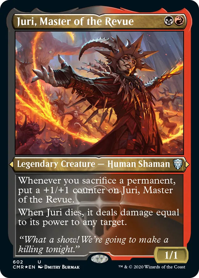 Juri, Master of the Revue 602 (Commander Legends)  - Etched Foil | Good Games Morley