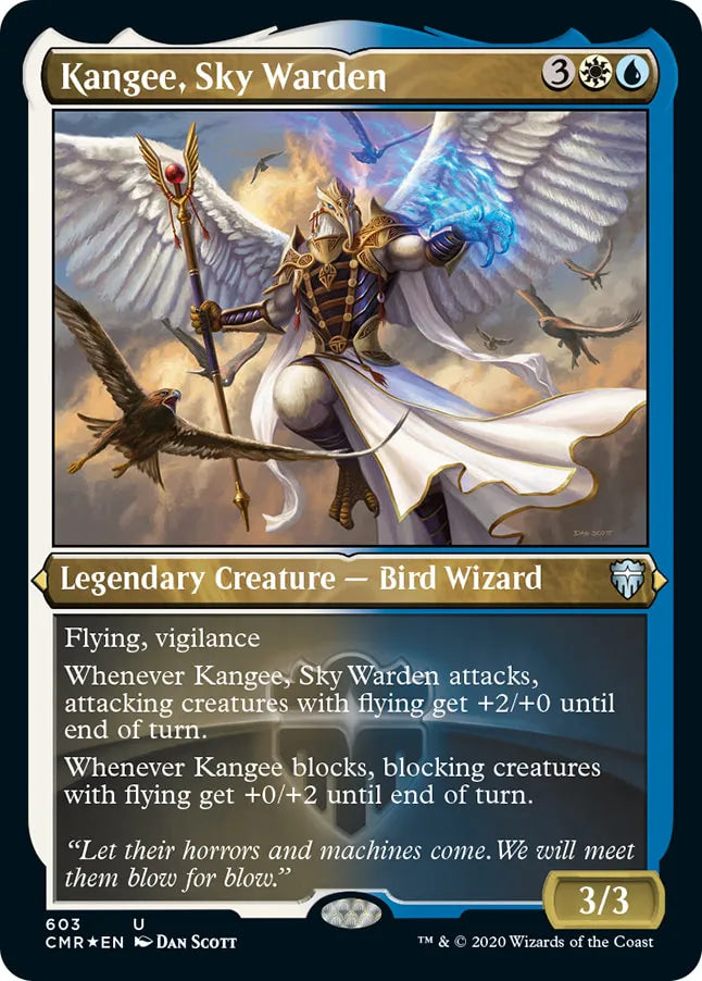 Kangee, Sky Warden 603 (Commander Legends)  - Etched Foil | Good Games Morley