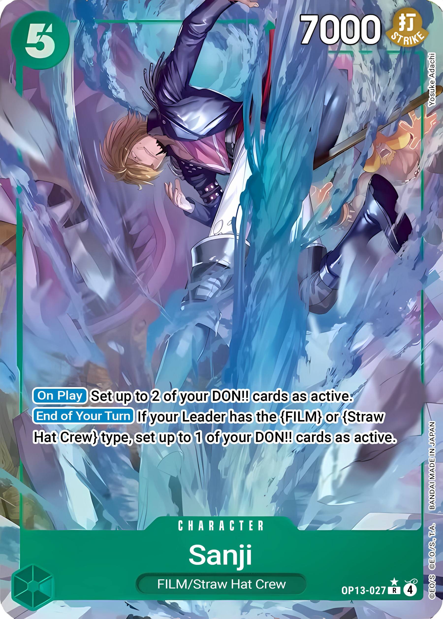 Sanji OP13-027 (Carrying On His Will)  - Alternate Art Foil | Good Games Morley