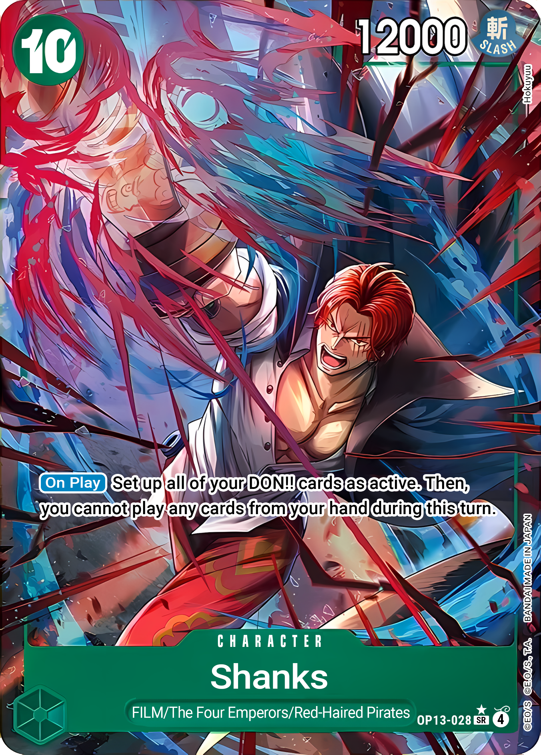 Shanks OP13-028 (Carrying On His Will)  - Alternate Art Foil | Good Games Morley