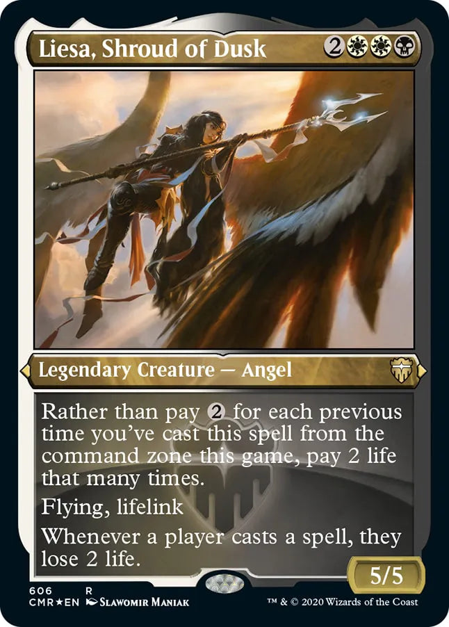 Liesa, Shroud of Dusk 606 (Commander Legends)  - Etched Foil | Good Games Morley