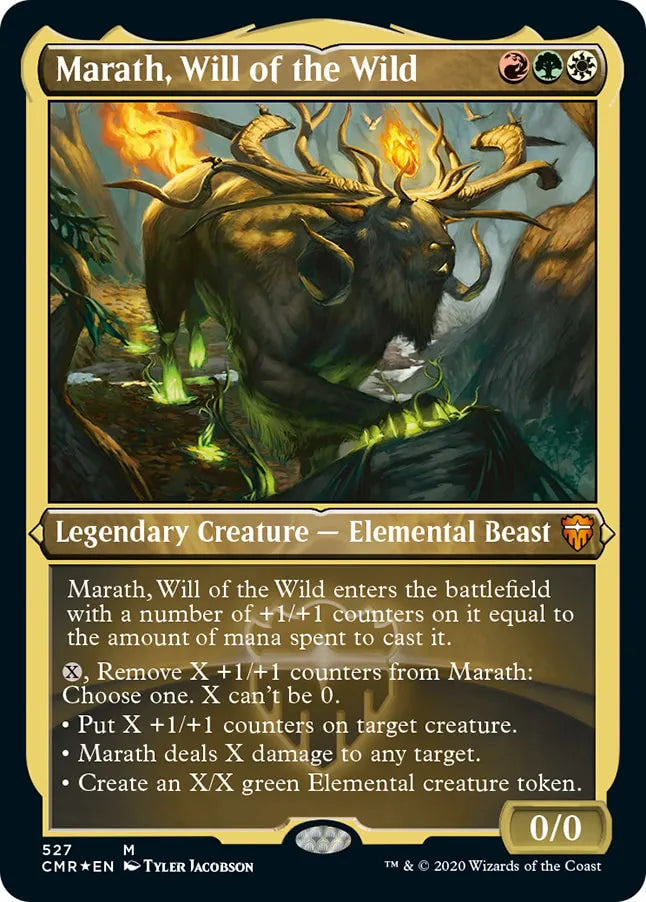 Marath, Will of the Wild 527 (Commander Legends)  - Etched Foil | Good Games Morley
