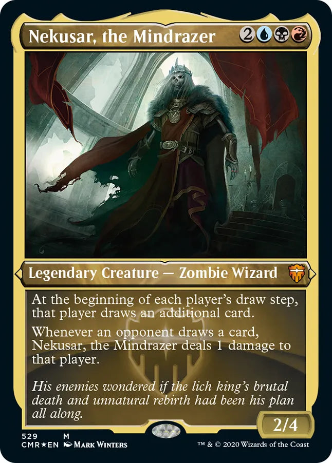 Nekusar, the Mindrazer 529 (Commander Legends)  - Etched Foil | Good Games Morley