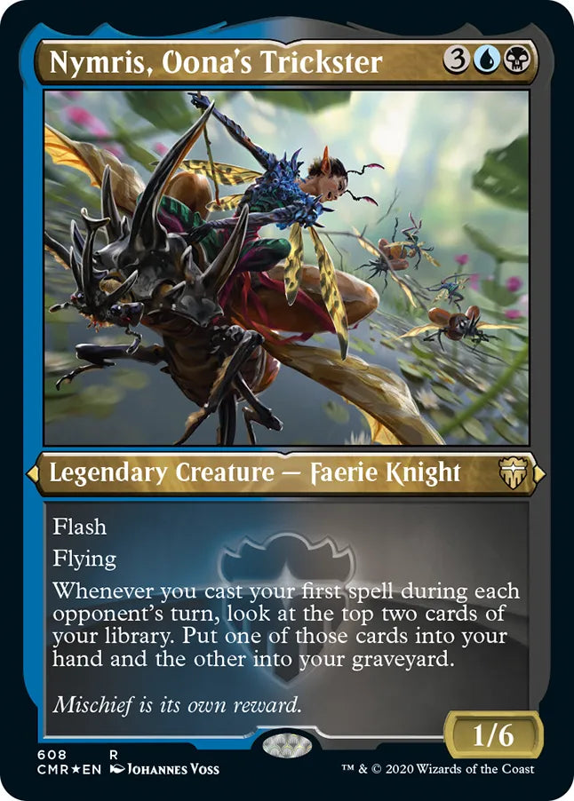 Nymris, Oona's Trickster 608 (Commander Legends)  - Etched Foil | Good Games Morley