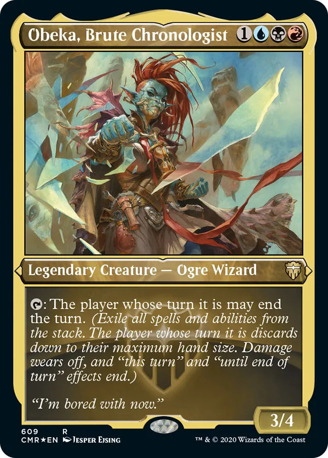 Obeka, Brute Chronologist 609 (Commander Legends)  - Etched Foil | Good Games Morley