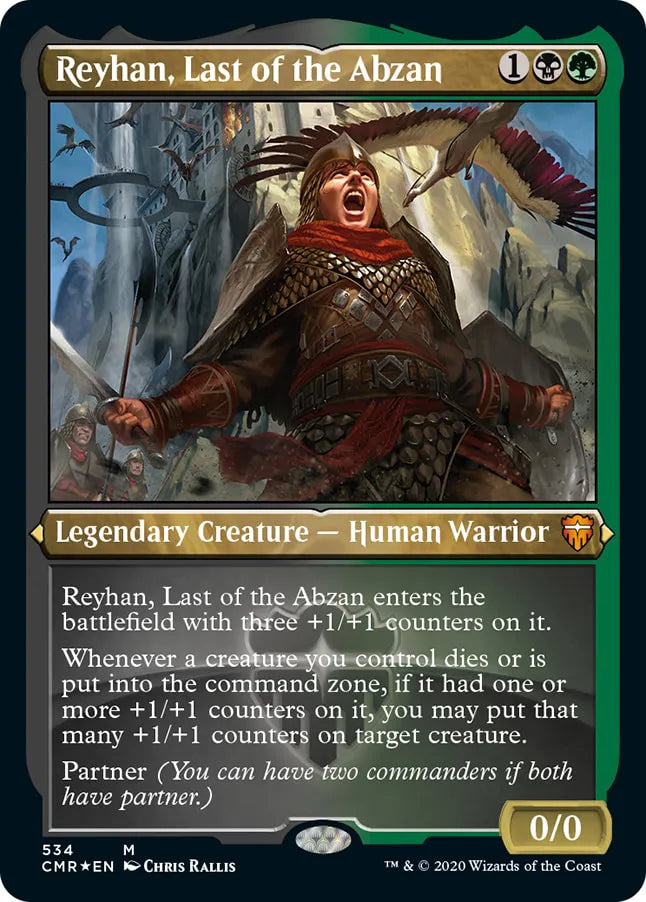 Reyhan, Last of the Abzan 534 (Commander Legends)  - Etched Foil | Good Games Morley