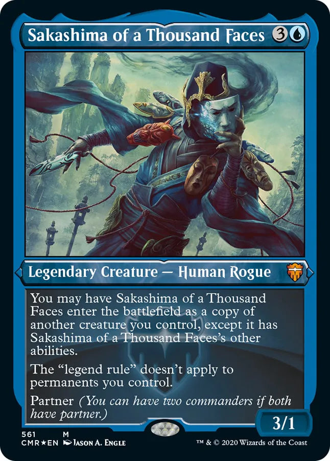 Sakashima of a Thousand Faces 561 (Commander Legends)  - Etched Foil | Good Games Morley
