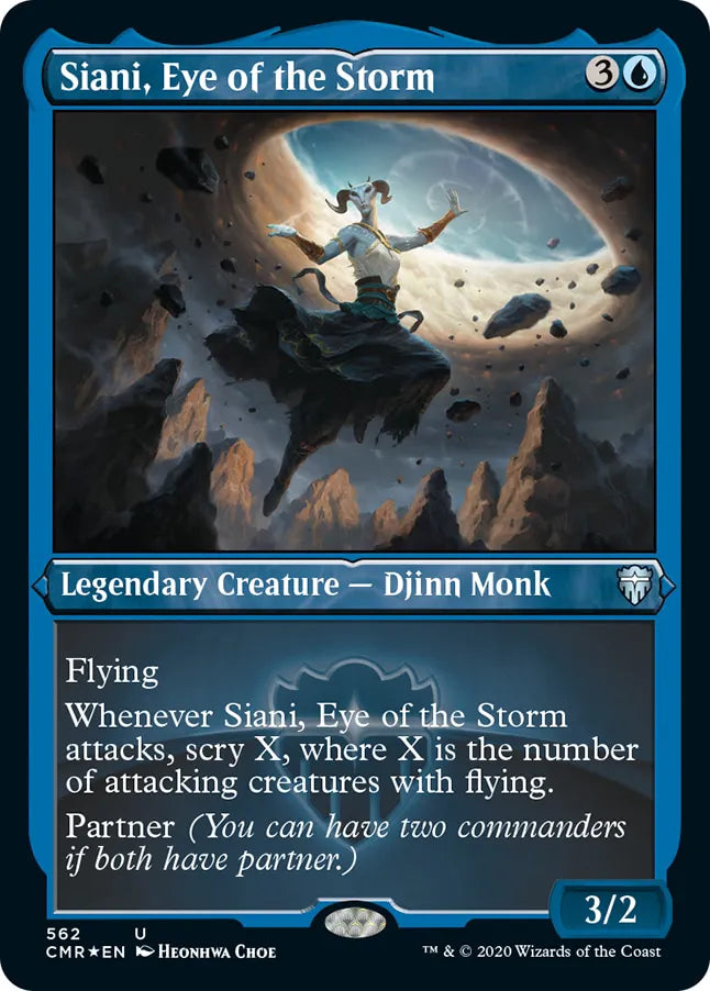 Siani, Eye of the Storm 562 (Commander Legends)  - Etched Foil | Good Games Morley