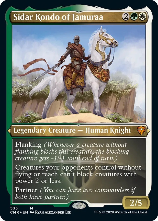 Sidar Kondo of Jamuraa 535 (Commander Legends)  - Etched Foil | Good Games Morley