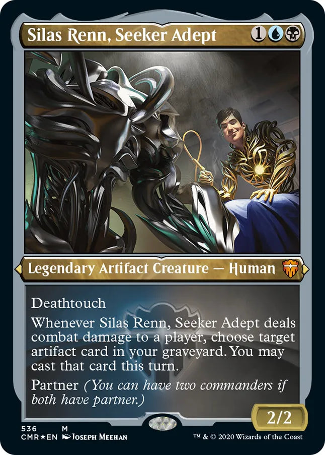 Silas Renn, Seeker Adept 536 (Commander Legends)  - Etched Foil | Good Games Morley
