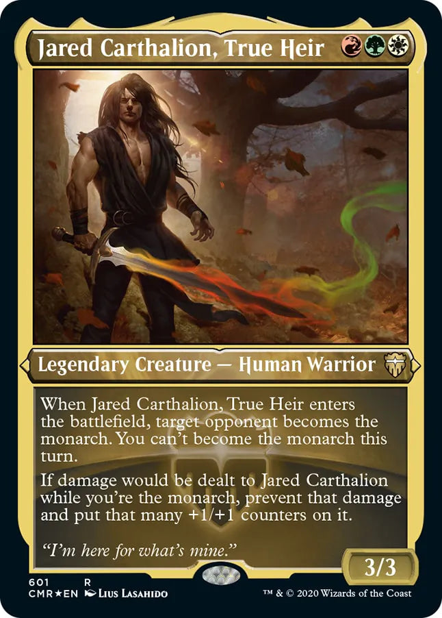 Jared Carthalion, True Heir 601 (Commander Legends)  - Etched Foil | Good Games Morley