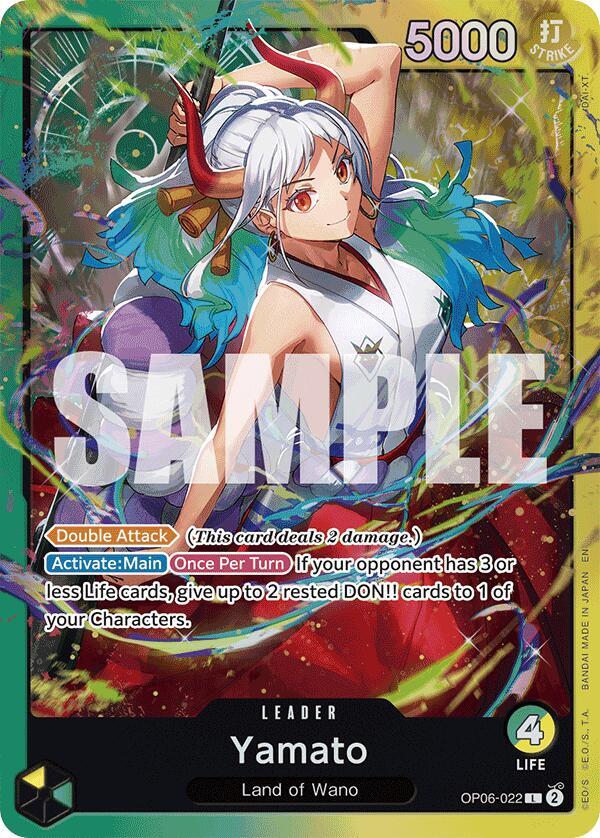Yamato OP06-022 (Starter Deck 28: GREEN/YELLOW Yamato)  - Foil | Good Games Morley