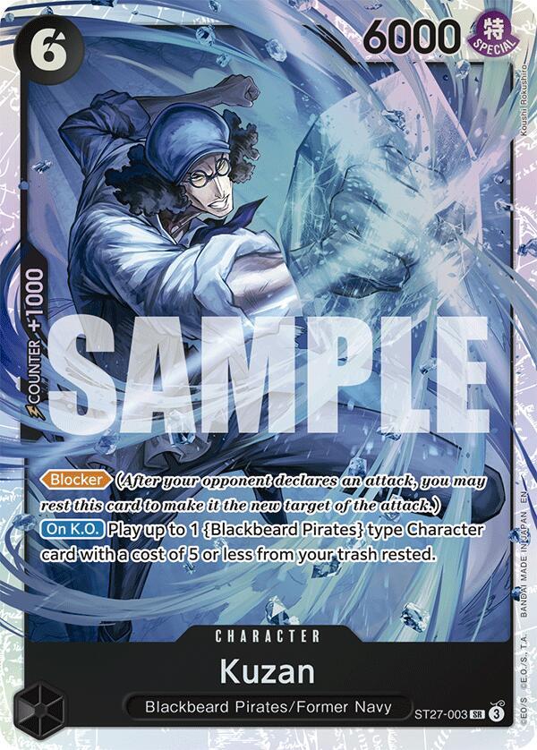 Kuzan ST27-003 (Starter Deck 27: BLACK Marshall.D.Teach)  - Foil | Good Games Morley