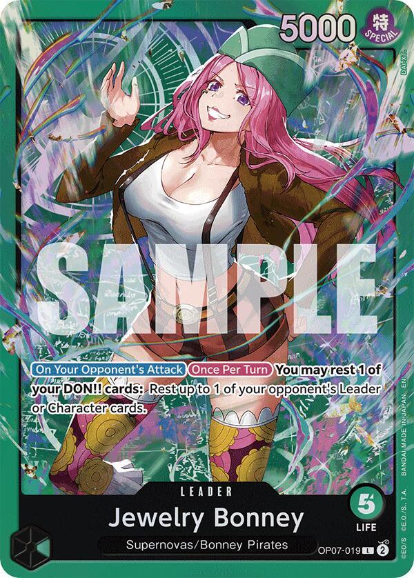 Jewelry Bonney OP07-019 (Starter Deck 24: GREEN Jewelry Bonney)  - Foil | Good Games Morley