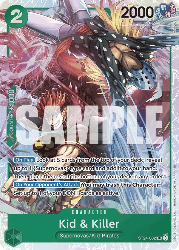 Kid & Killer ST24-002 (Starter Deck 24: GREEN Jewelry Bonney)  - Foil | Good Games Morley