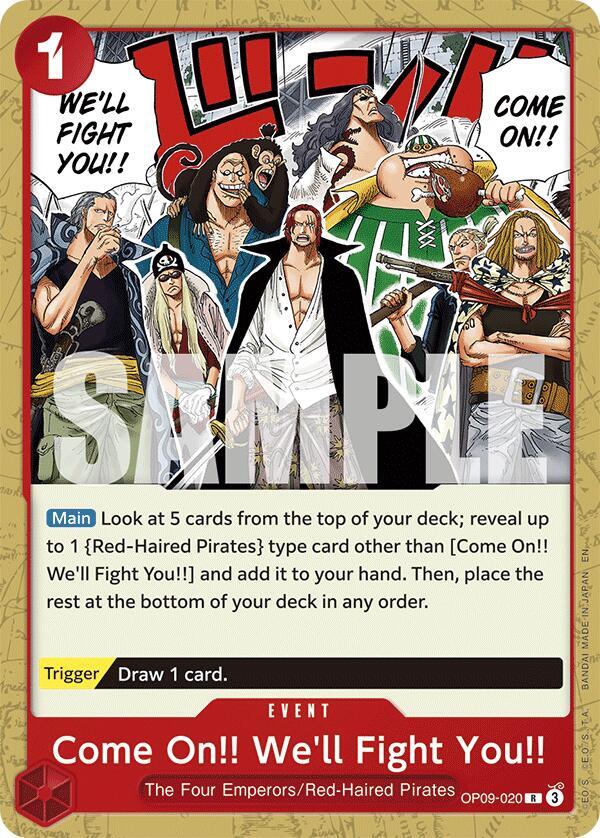 Come On!! We'll Fight You!! (Reprint) OP09-020 (Starter Deck 23: RED Shanks)  | Good Games Morley