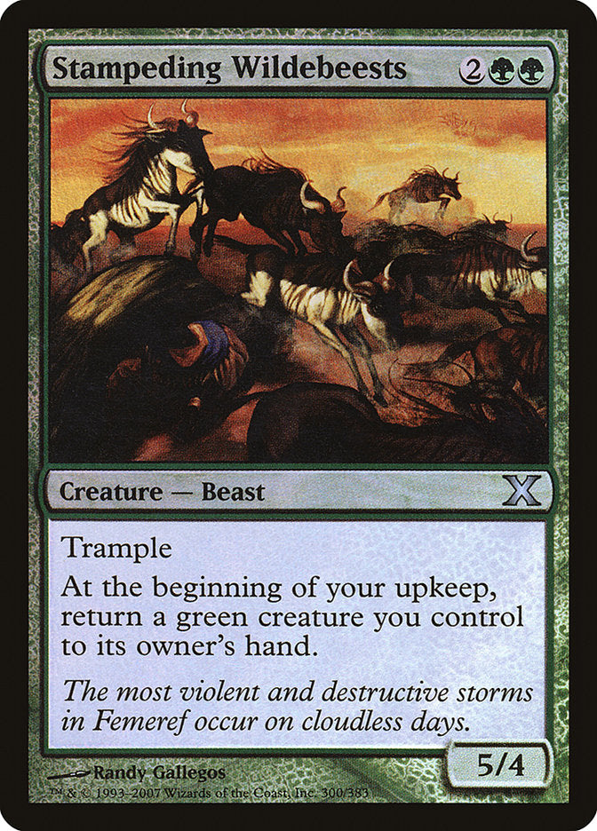 Stampeding Wildebeests 300/383 (10th Edition)  - Foil | Good Games Morley