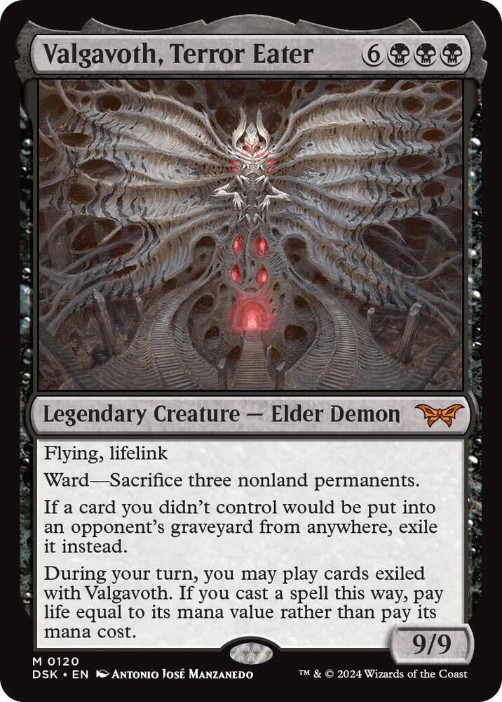 Valgavoth, Terror Eater 120 (Duskmourn: House of Horror)  - Foil | Good Games Morley