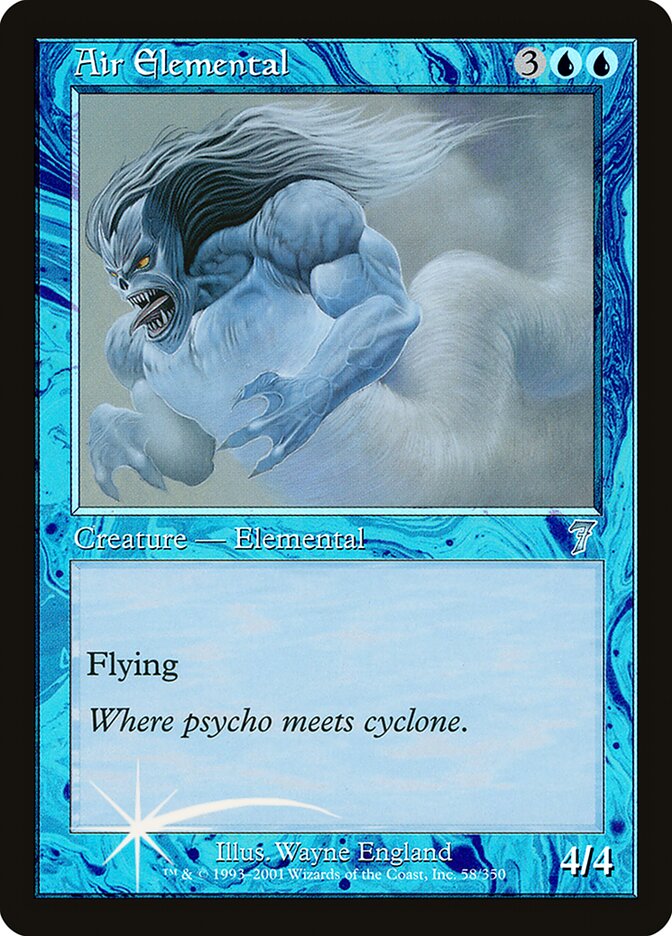 Air Elemental 58★/350 (7th Edition)  - Foil | Good Games Morley