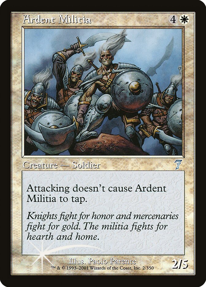 Ardent Militia 2★/350 (7th Edition)  - Foil | Good Games Morley
