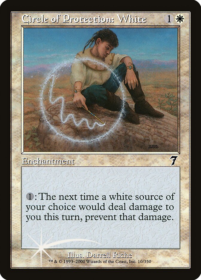 Circle of Protection: White 10★/350 (7th Edition)  - Foil | Good Games Morley