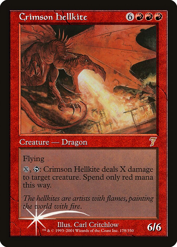 Crimson Hellkite 178★/350 (7th Edition)  - Foil | Good Games Morley