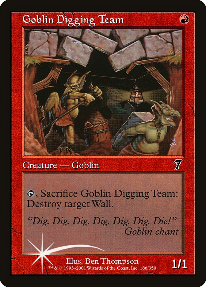 Goblin Digging Team 186★/350 (7th Edition)  - Foil | Good Games Morley