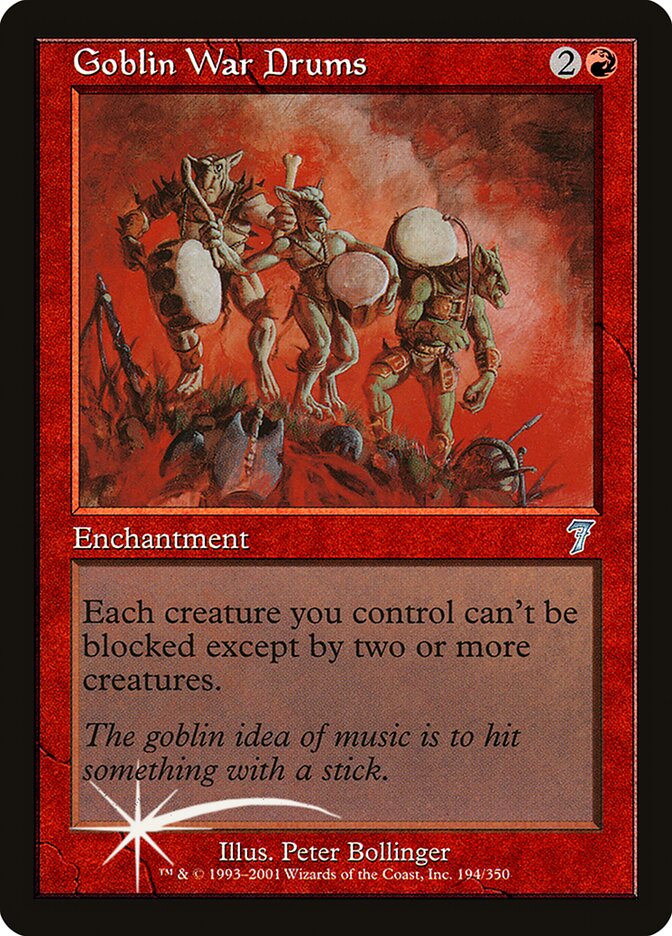 Goblin War Drums 194★/350 (7th Edition)  - Foil | Good Games Morley