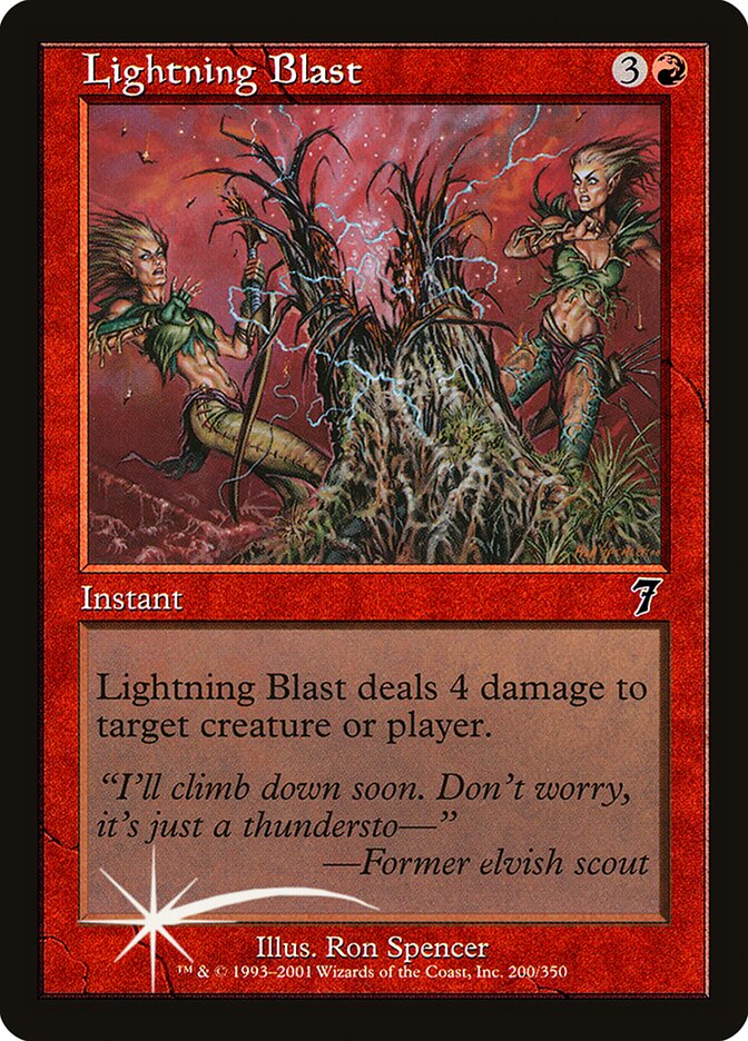 Lightning Blast 200★/350 (7th Edition)  - Foil | Good Games Morley