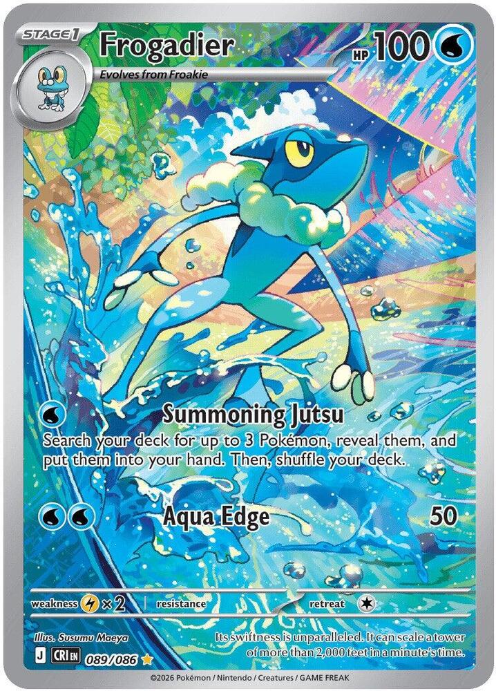 Frogadier 089/086 (ME04: Chaos Rising)  - Holofoil | Good Games Morley