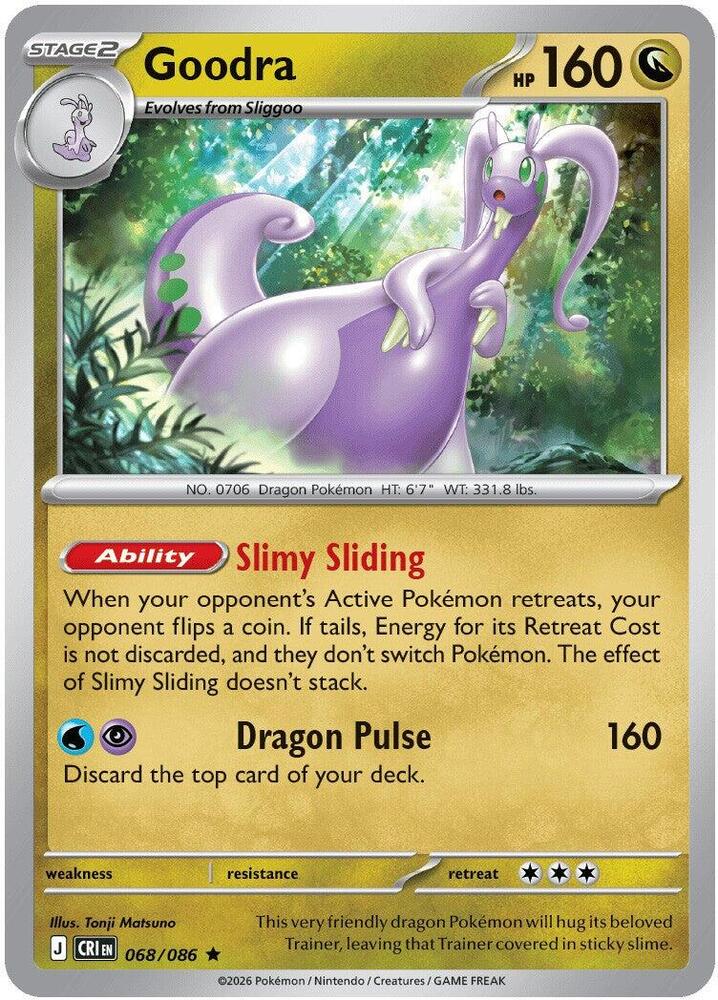 Goodra 068/086 (ME04: Chaos Rising)  - Holofoil | Good Games Morley