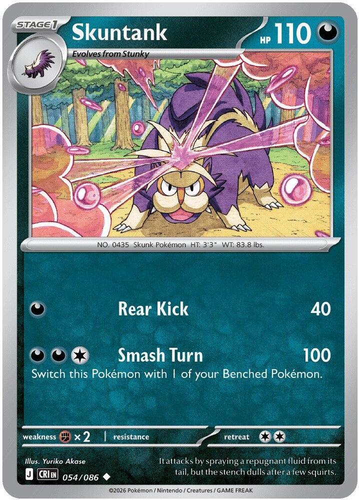 Skuntank 054/086 (ME04: Chaos Rising)  - Reverse Holofoil | Good Games Morley