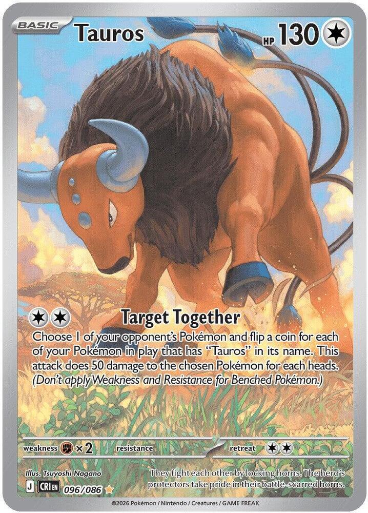 Tauros 096/086 (ME04: Chaos Rising)  - Holofoil | Good Games Morley