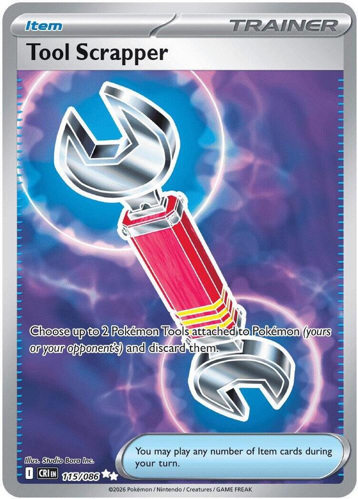 Tool Scrapper 115/086 (ME04: Chaos Rising)  - Holofoil | Good Games Morley