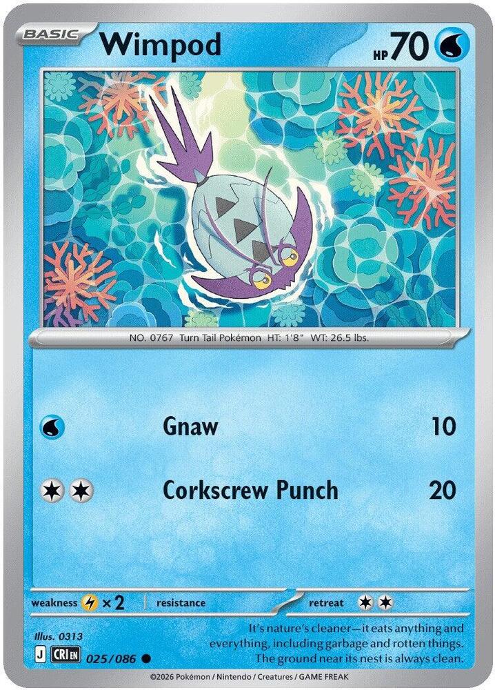 Wimpod 025/086 (ME04: Chaos Rising)  - Reverse Holofoil | Good Games Morley