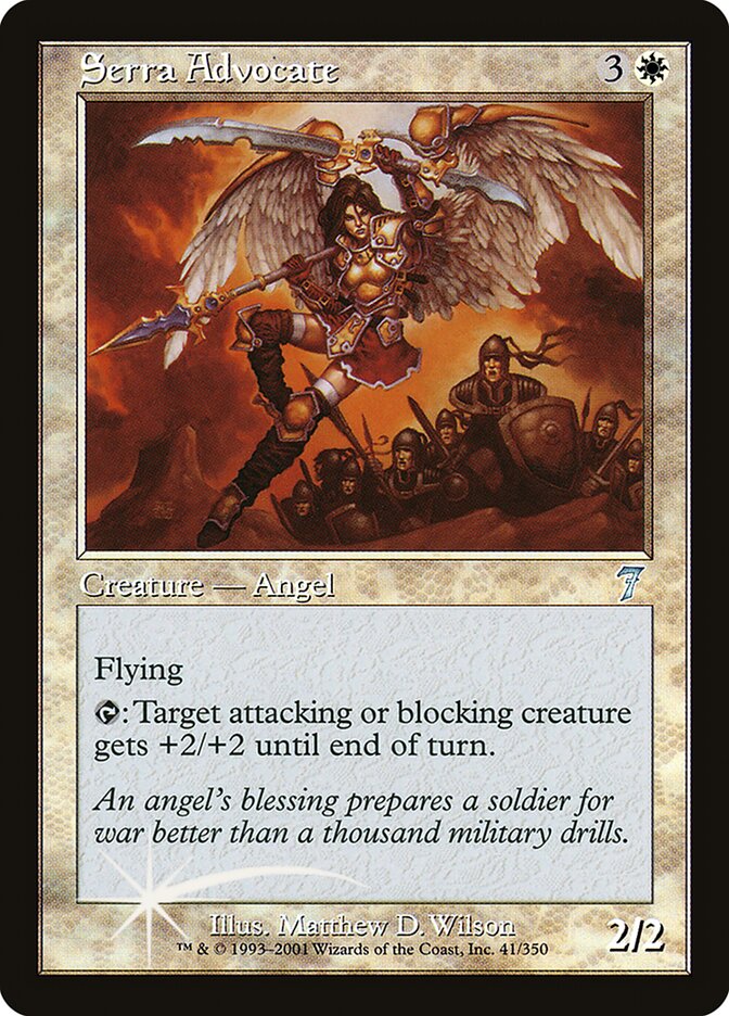 Serra Advocate 41★/350 (7th Edition)  - Foil | Good Games Morley