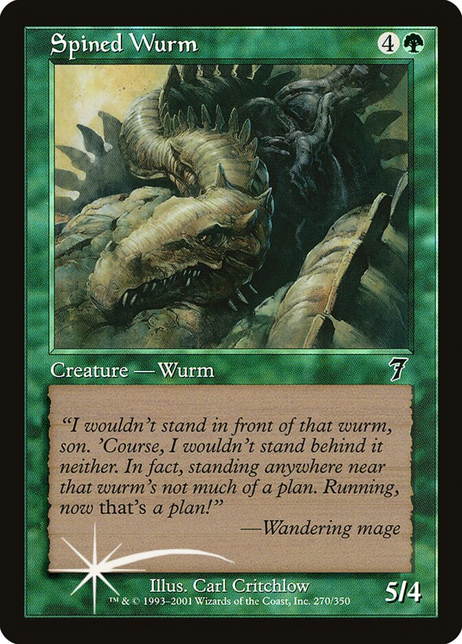 Spined Wurm 270 (7th Edition)  - Foil | Good Games Morley