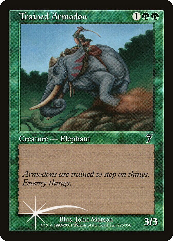 Trained Armodon 275★/350 (7th Edition)  - Foil | Good Games Morley