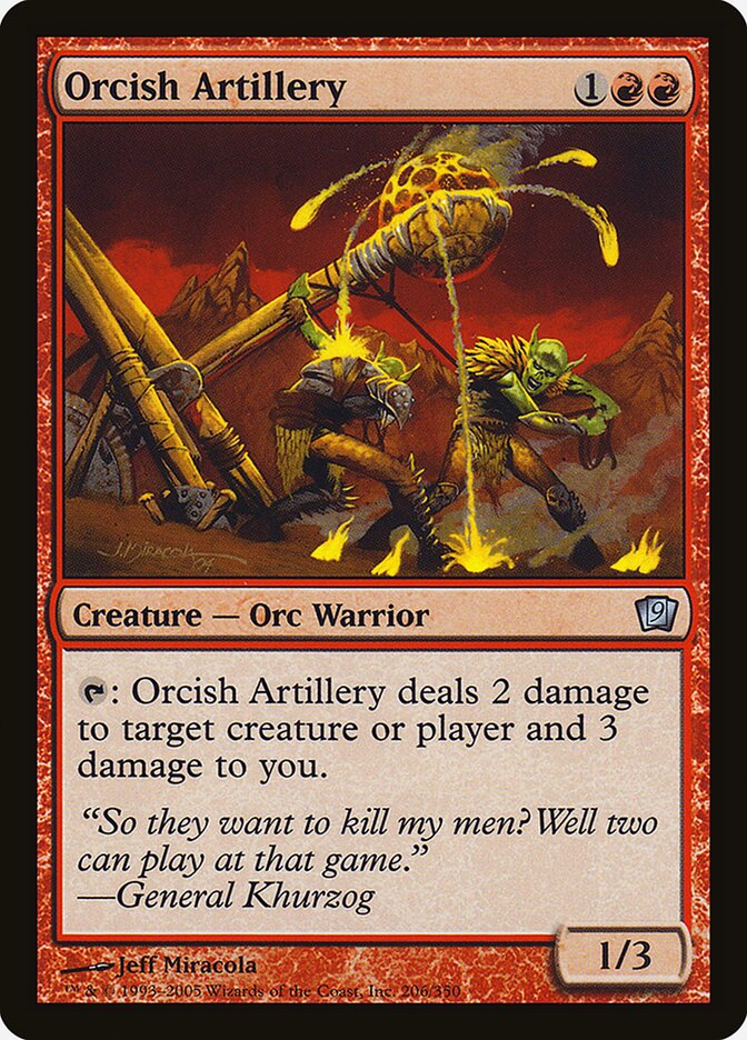 Orcish Artillery 206★/350 (9th Edition)  - Foil | Good Games Morley